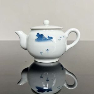 Bule de porcelana japonês Hataman Tōen 100 ml, vista frontal